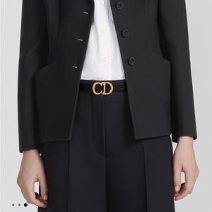 Dior Black Saddle Belt